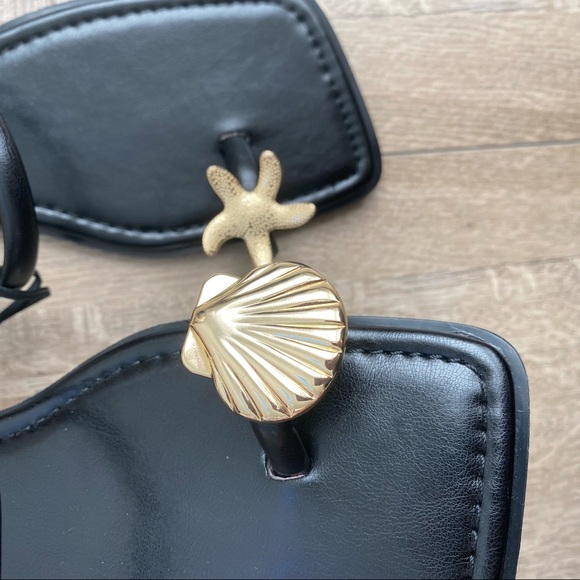 SOLD - Zara Starfish Seashell Metal Toe Detail Low Heel Sandal - Picture 8 of 11